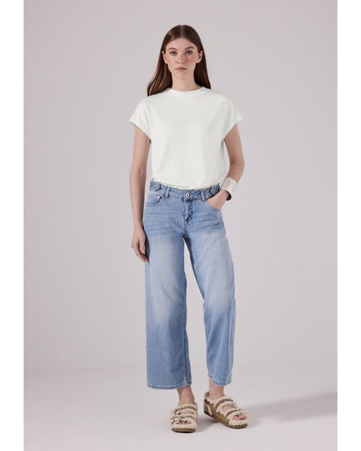 Street One White T-Shirt mit Turtleneck