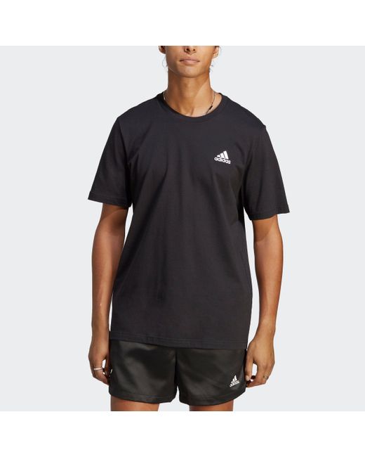 Adidas Essentials Embroidered Small Logo in Black für Herren