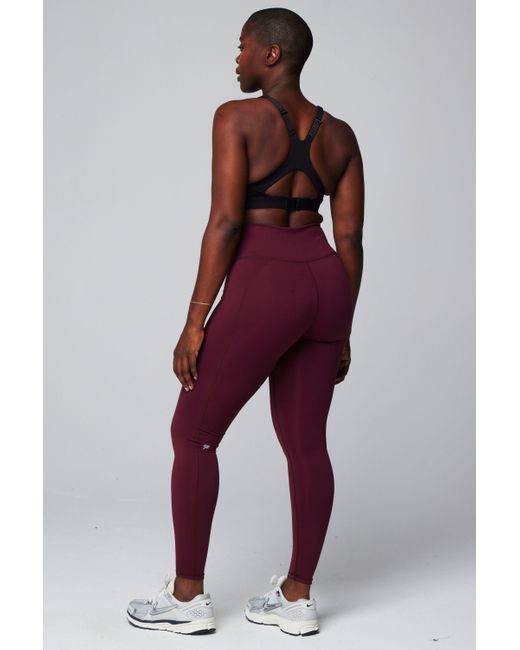 Fabletics Red Leggings Define PowerHold mit starker Kompression und Shaping-Taillenbund