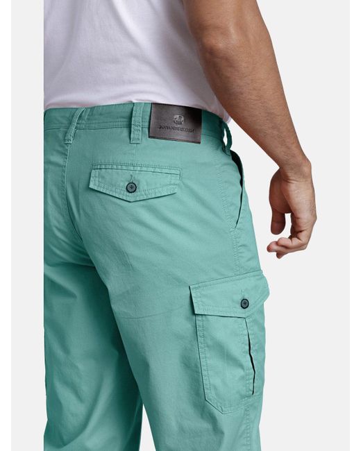 Jan Vanderstorm Longbermudas JERE mit vielen praktischen Taschen in Green für Herren