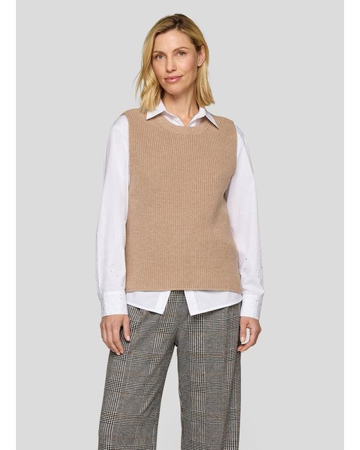 Rabe White Strickpullover Pullover