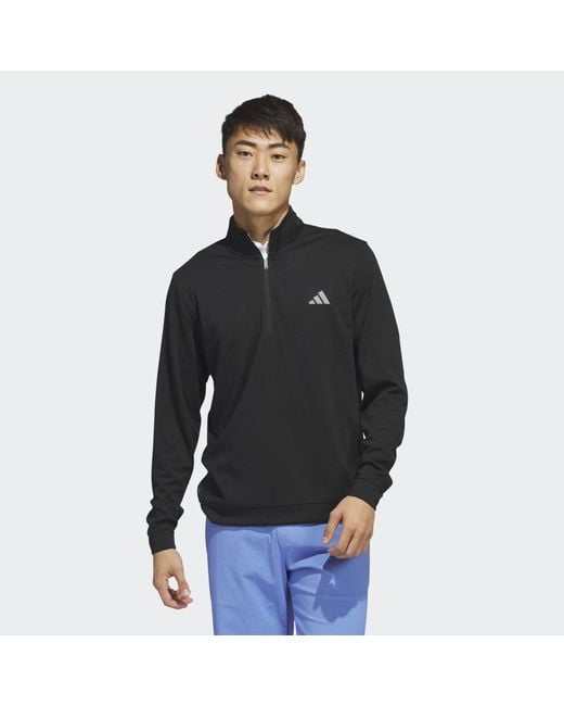 Adidas Sweatshirt ELEVATED 1/4-ZIP PULLOVER in Black für Herren