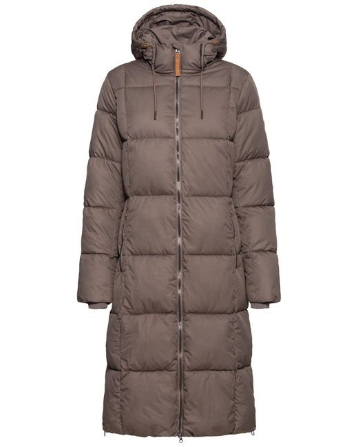 Camel Active Brown Steppmantel mit Kapuze