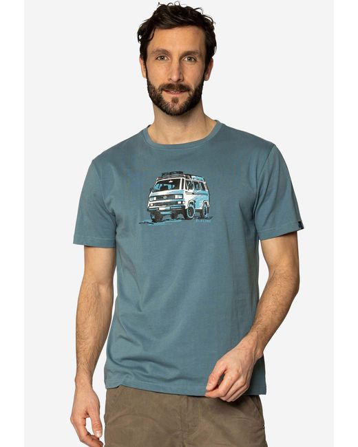 Elkline T-Shirt Gassenhauer VW Retro Bulli Brust Print in Blau für Herren |  Lyst DE