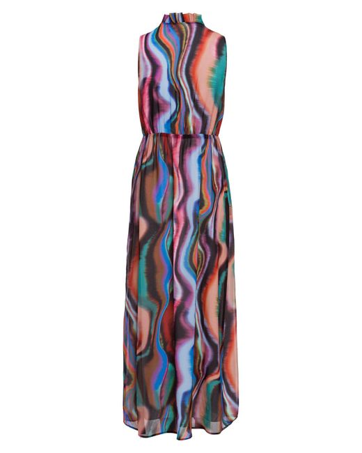 MARC AUREL White Maxikleid mit Summer Dark Print