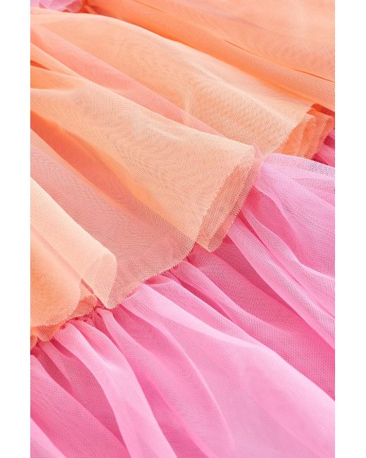 Next Pink Jerseykleid Kleid mit Mesh-Detail (1-tlg)