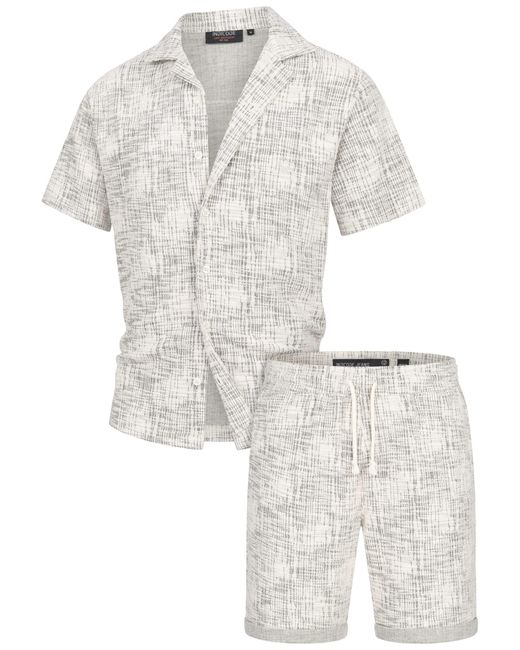 INDICODE Sweatshorts INSofus Set mit strukturierter Oberfläche für eine besondere Note in White für Herren