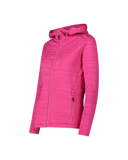 CMP Pink Fleecejacke Woman Fix Hood Jacket 30E9676
