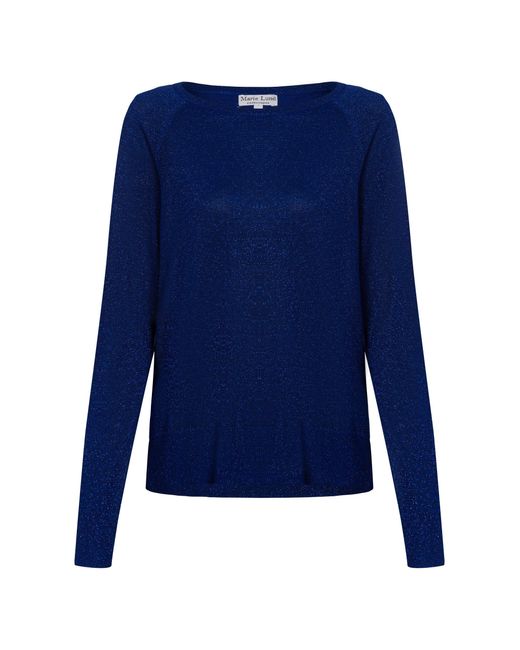Marie Lund Blue Strickpullover