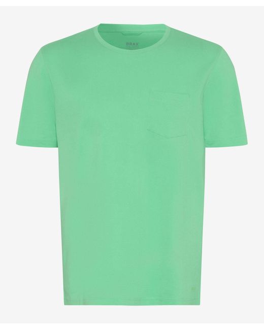 Brax T-Shirt STYLE.TODD in Green für Herren