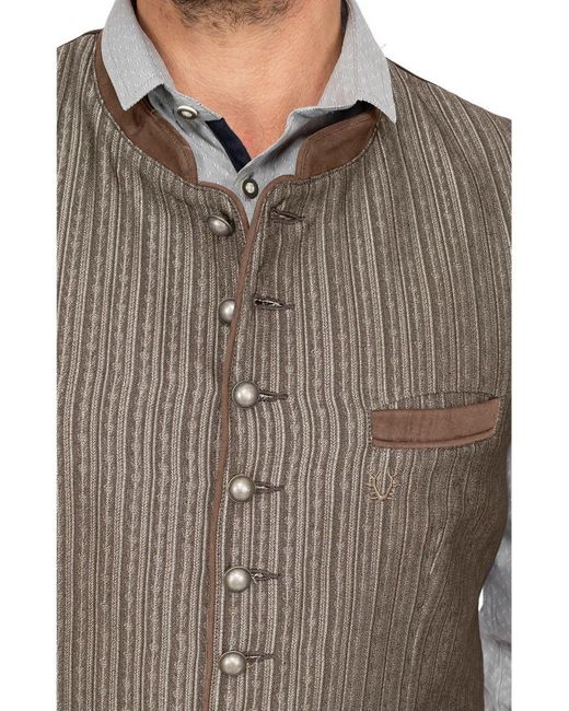 KRÜGER Trachtenweste 951565 in Brown für Herren