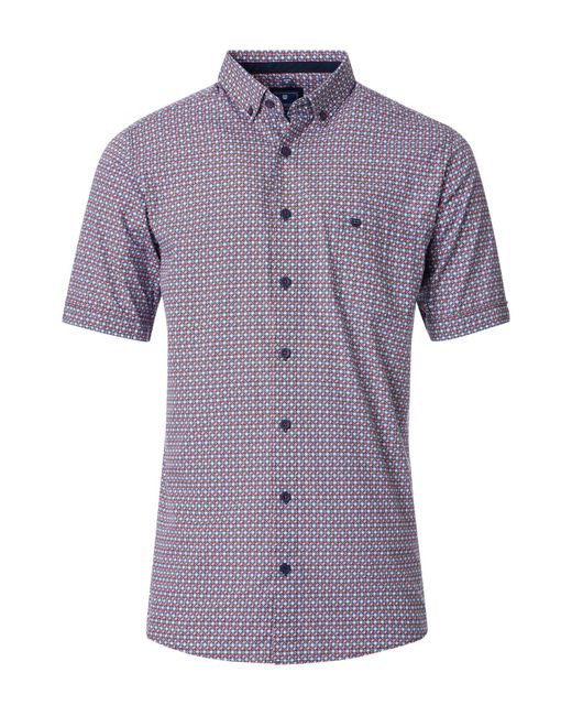 Redmond Langarmhemd 251075999 in Purple für Herren