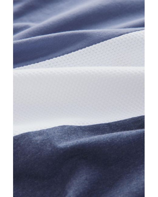 Next Langarmshirt Langärmeliges T-Shirt in Blockfarben (1-tlg) in Blue für Herren