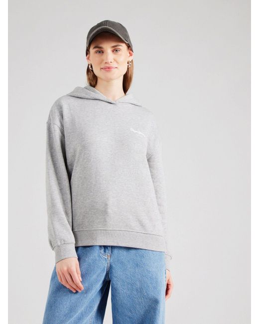 Pepe Jeans Gray Sweatshirt ELSYRA RO (1-tlg) Plain/ohne Details