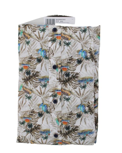 CASA MODA Kurzarmhemd B.D. Casual Short 1/2Arm 600 beige in Gray für Herren