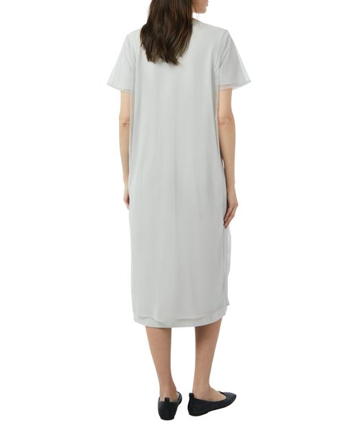 comma casual identity Gray Maxikleid