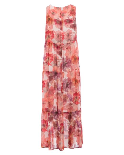 MARC AUREL Red Maxikleid mit Blumenprint