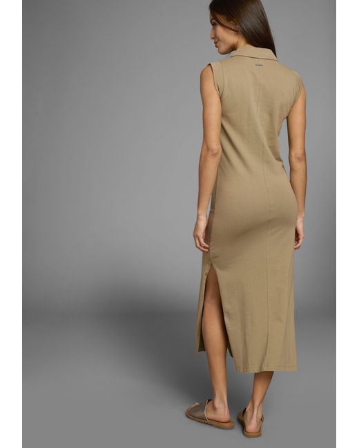 Laura Scott Natural Polokleid in weicher Piqué-Qualität