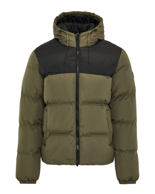 Threadbare Steppjacke THB Jacket Firth Padded (1-St) mit hohem Stehkragen in Green für Herren