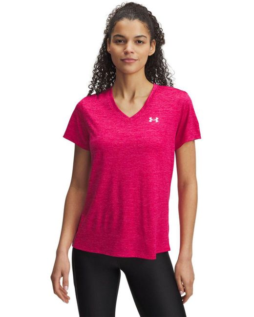 Under Armour Pink ® Shirtbluse TECH SSV- TWIST SHADED FUCHSIA