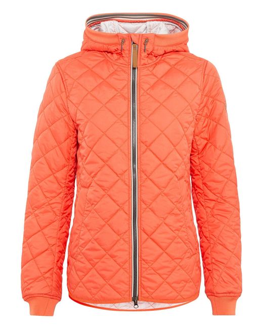 Camel Active Orange Steppjacke aus recyceltem Polyester