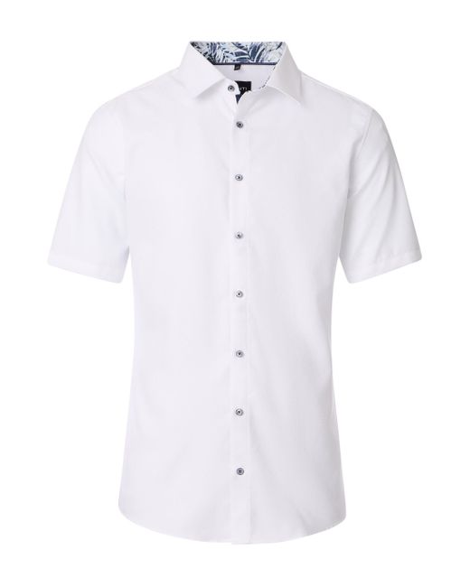 Venti Businesshemd Kurzarm uni in White für Herren