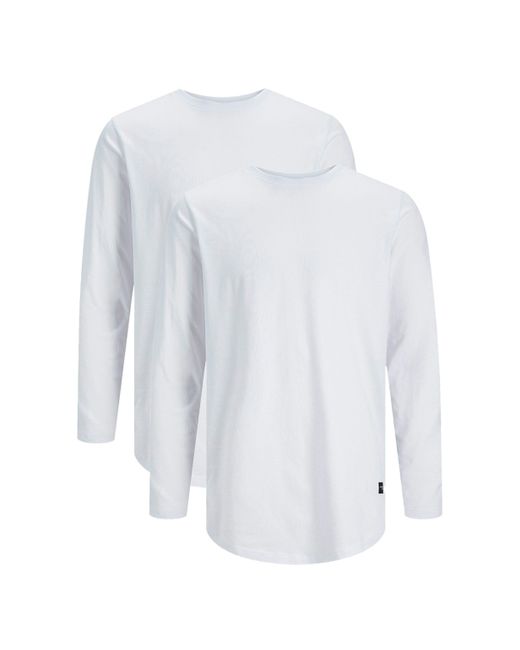 Jack & Jones 2er Pack Jjenoa in White für Herren
