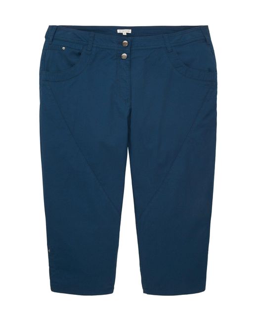 Tom Tailor Blue Stoffhose cropped summer pants