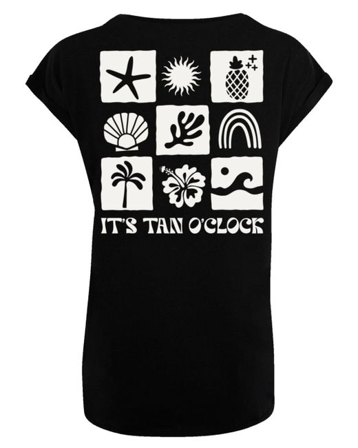 F4NT4STIC Black Shirt Its Tan O Clock Premium Qualität