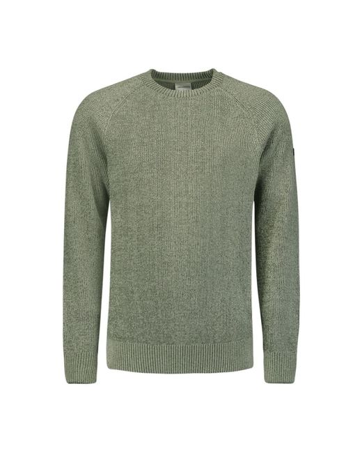 No Excess Rundhalspullover in Green für Herren