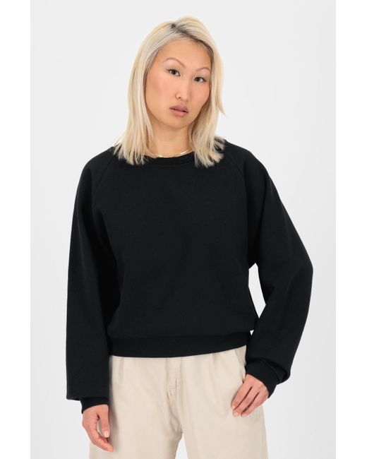 Alife & Kickin Black TeonaAK A Oversize Rundhalspullover, Sweatshirt