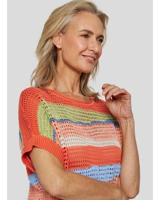 Rabe Orange Strickpullover / Da.Strick / Pullover