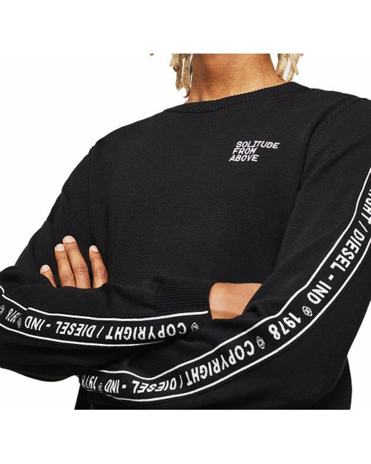 DIESEL Strickpullover K-Tracky-C in Black für Herren