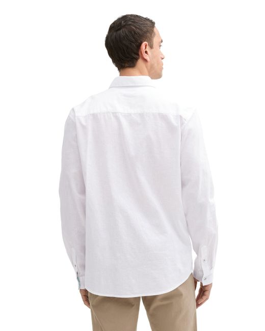 Tom Tailor Langarmhemd in White für Herren