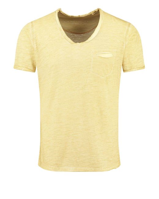 Key Largo T-Shirt MT SODA NEW v-neck in Yellow für Herren