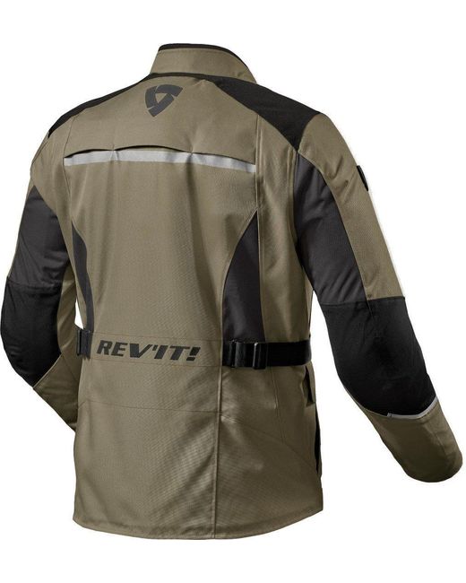 Revit Motorradjacke Voltiac 3 H2O Motorrad Textiljacke wasserdicht in Green für Herren