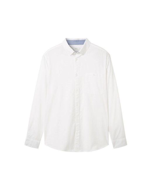 Tom Tailor Langarmhemd in White für Herren