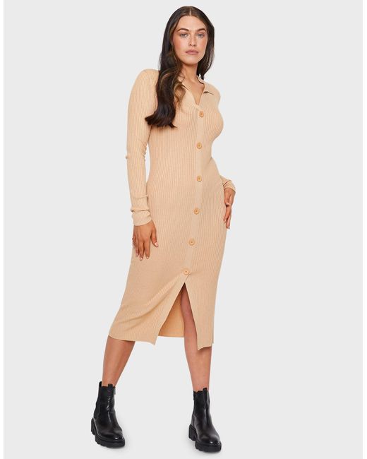 Threadbare White Strickkleid Elm