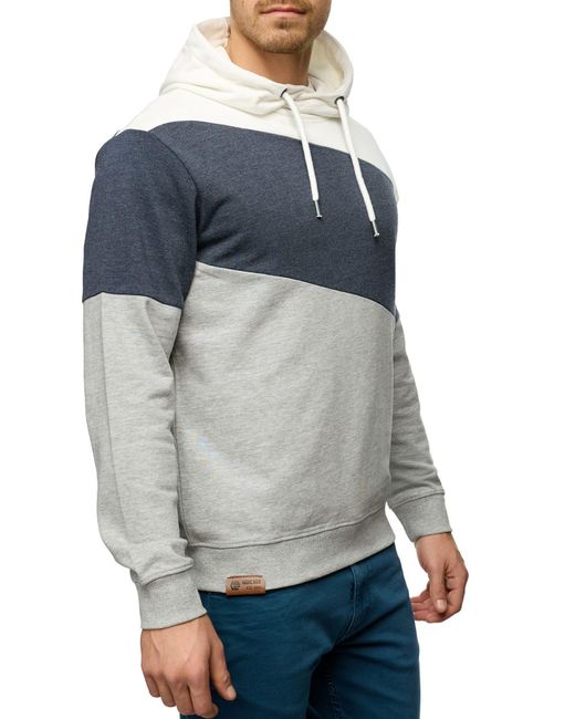 INDICODE Kapuzensweatshirt INAlami in Gray für Herren