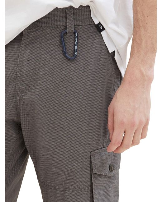 Tom Tailor Shorts mit Logo Print in Gray für Herren