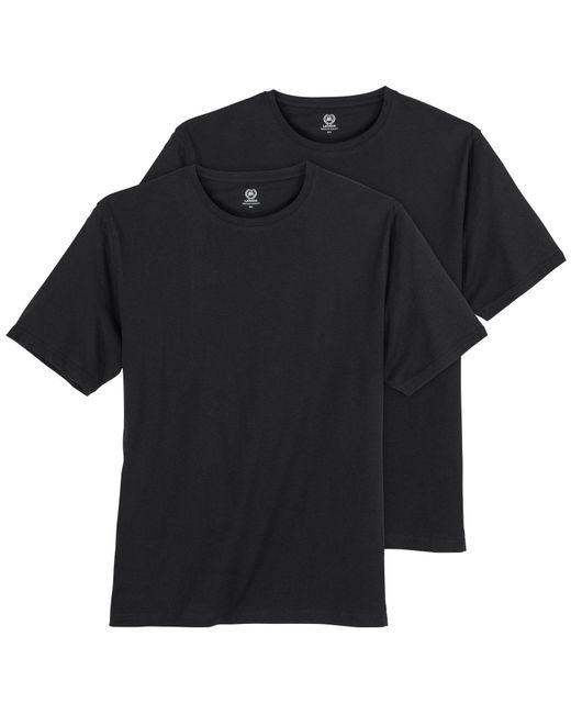 Lerros Rundhalsshirt XXL T-Shirt 2er-Pack schwarz in Black für Herren