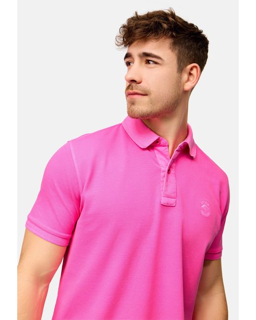 INDICODE Poloshirt INJorah in Pink für Herren