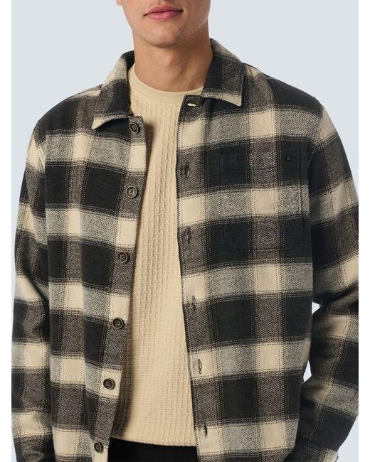 No Excess Langarmhemd in Gray für Herren