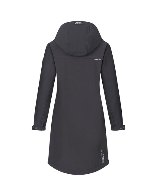 Sublevel Black Softshelljacke Jacke Übergangs Frühling Herbst Outdoor Regen Softshell