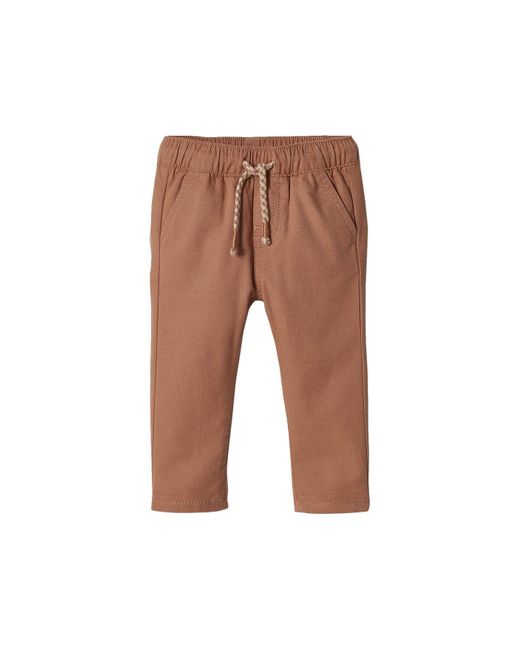 VERTBAUDET Cargohose Jungen Baby Stoffhose, Dehnbund in White für Herren