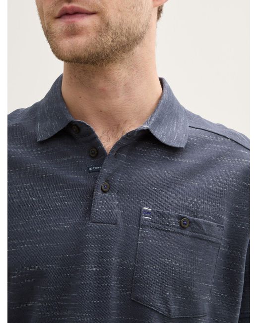 Tom Tailor Poloshirt mit Brusttasche in Blue für Herren