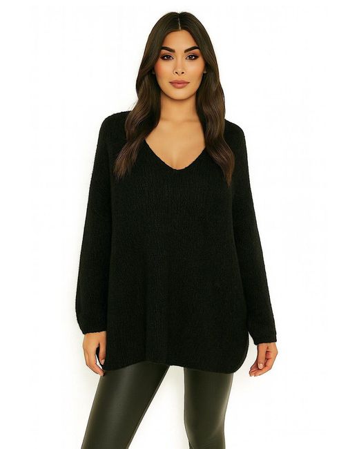 Worldclassca Black Longpullover Oversize Strickpulllover)