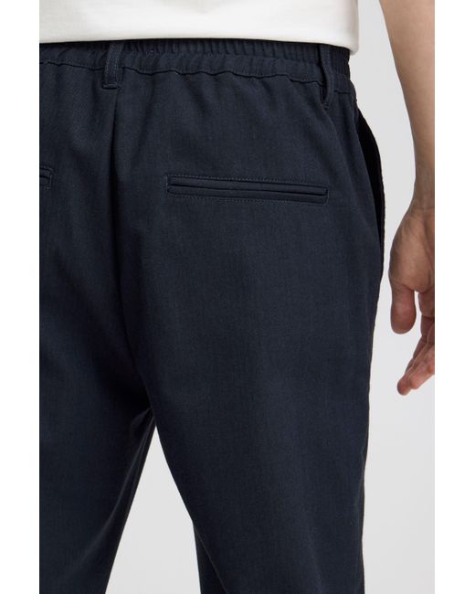Casual Friday CFMARC 0154 herringbone pants modische Stoffhose in Blue für Herren