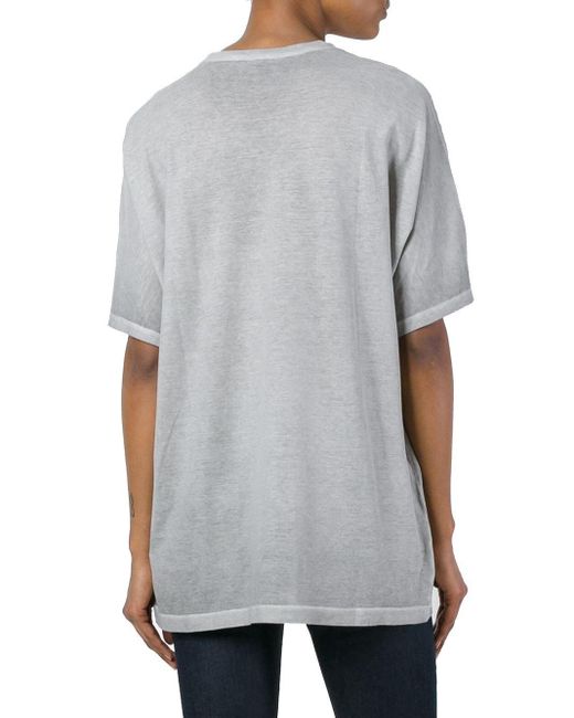 DIESEL Gray Shirttop TRIPOLI MAGLIETTA Shirt