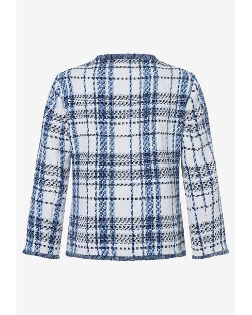 Mars & More Blue Blusenblazer